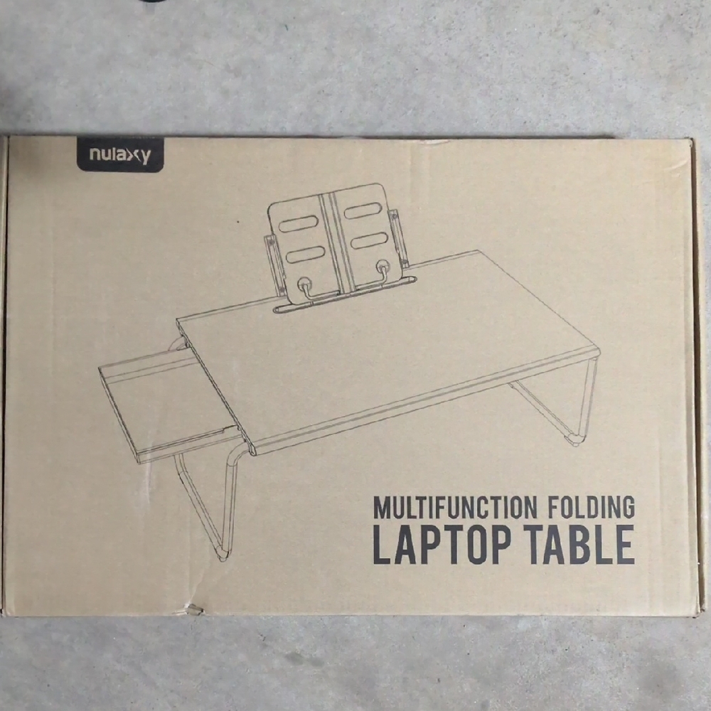 Black Multifunction Folding Laptop Table